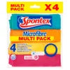 Spontex Microfibre Cloths - Pack of 4