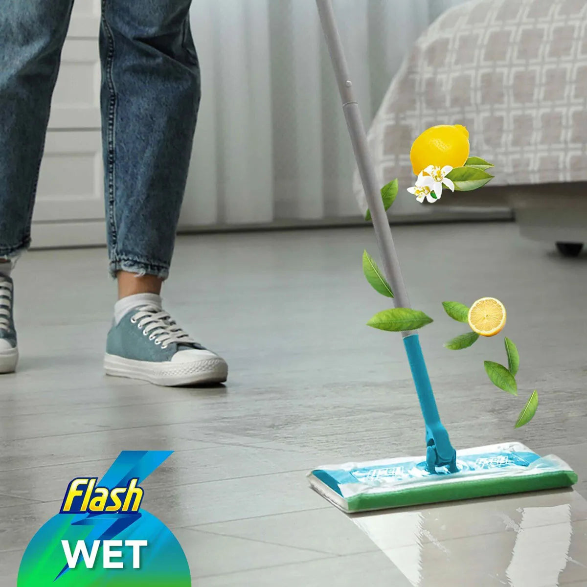 Flash Speedmop Starter Kit (Includes 6 Wet Wipe Refills)