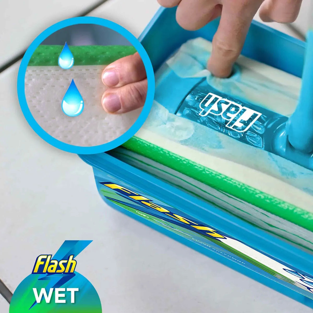 Flash Speedmop Starter Kit (Includes 6 Wet Wipe Refills)
