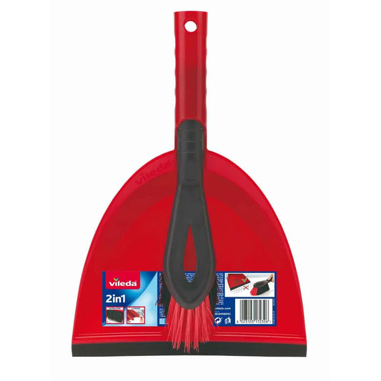Vileda 2 in 1 Dustpan & Brush Set