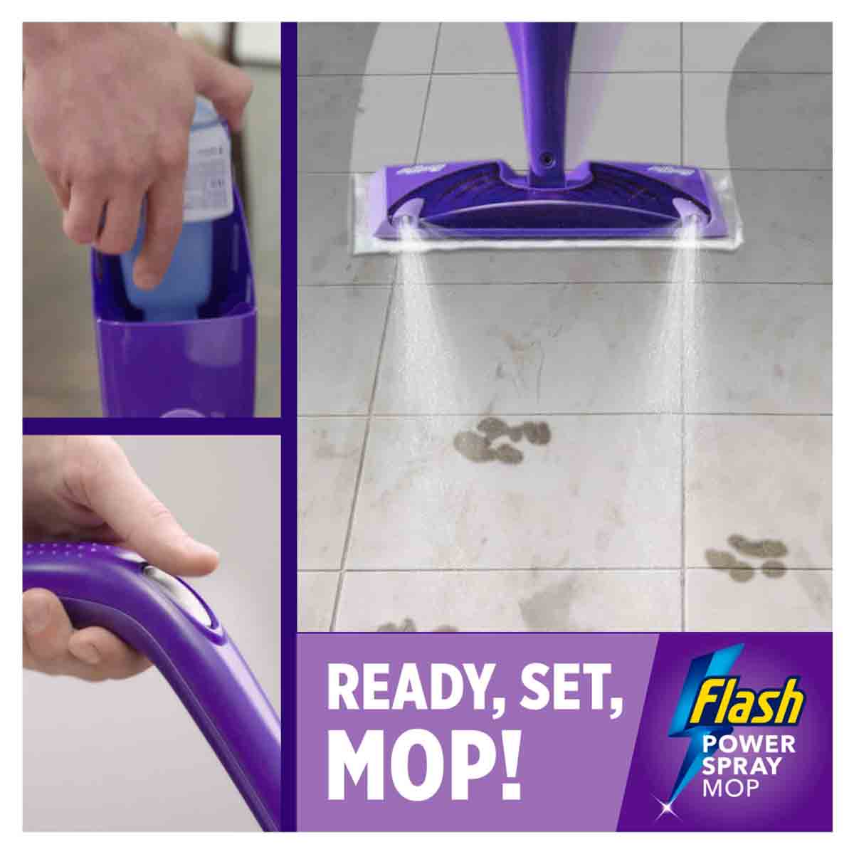 Flash Powerspray Mop Starter Kit