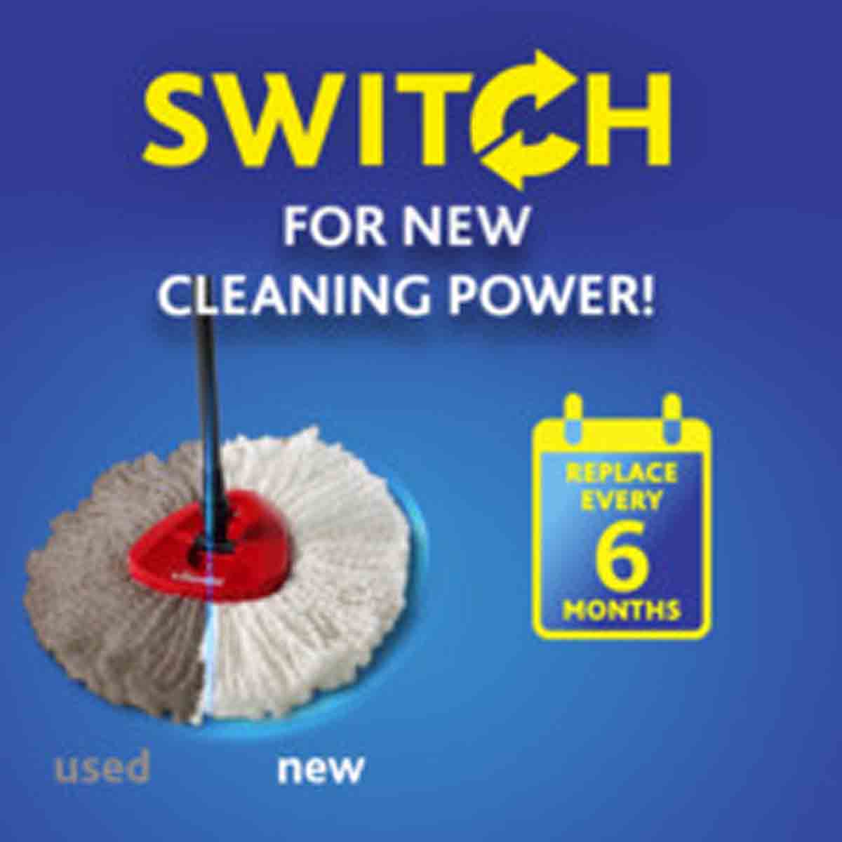 Vileda Easy Wring & Clean & Turbo Smart Mop Refill - White