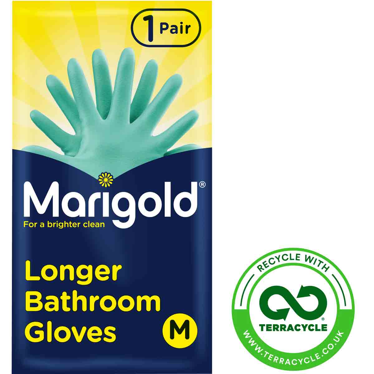 Marigold Bathroom Glove - Long Cuff Gloves (green)
