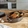 Vonshef Enamel Self-basting Roasting Tin With Lid