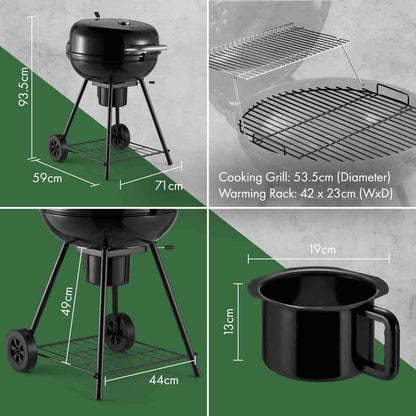 Vonhaus Kettle Charcoal BBQ