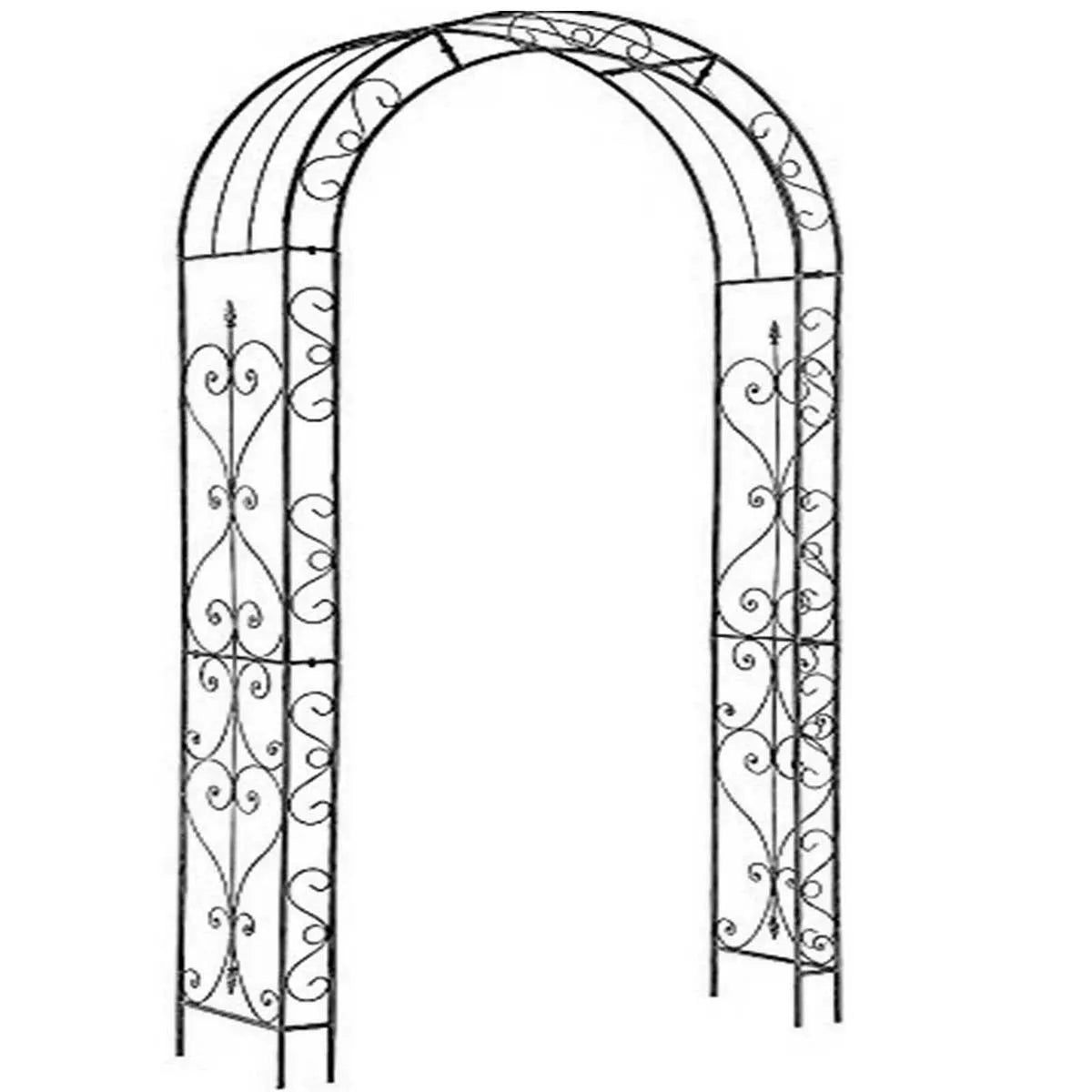 Gr8 Garden Patio Loire Arch Trellis (Black)