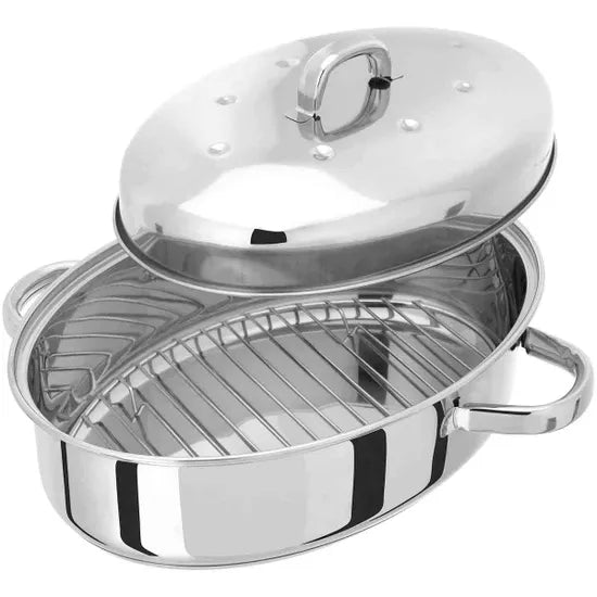Hob Safe Oval Roaster with Rack