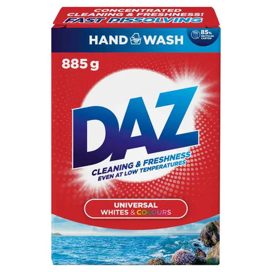 Daz Handwash Washing Powder For Whites And Colours 885G