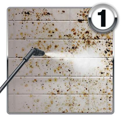 Dryzone Mould Remover Prevention Kit - (2X5L & Sprayer) Black Mould & Mildew Remover On Walls, Bathroom, Kitchen, Ceilings, Shower