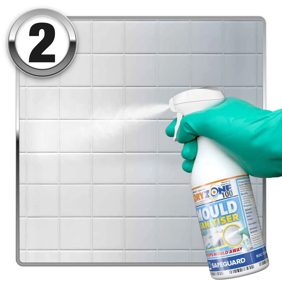 Dryzone Mould Remover Prevention Kit (3 X 450Ml Spray) - Fast-acting Black Mould Remover On Bathroom, Walls, Ceilings And Others