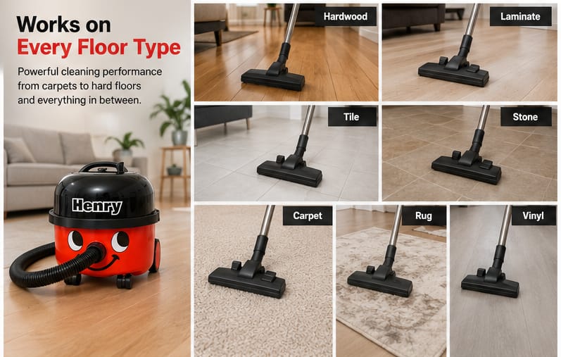 Henry Xtra Corded Bagged Cylinder Vacuum Cleaner