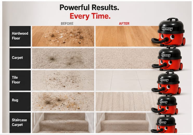 Henry Xtra Corded Bagged Cylinder Vacuum Cleaner