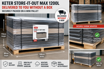 Keter Store It Out Max 1200L Garden Storage Shed 5 x 3ft  SALE CLEARANCE