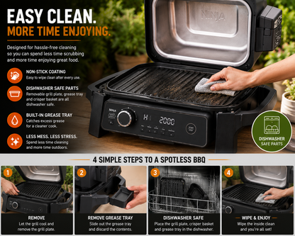 Ninja OG701UK Woodfire Electric BBQ Grill & Smoker