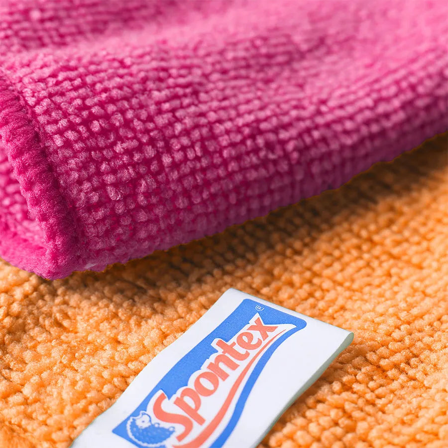 Spontex Microfibre Cloths - Pack of 4