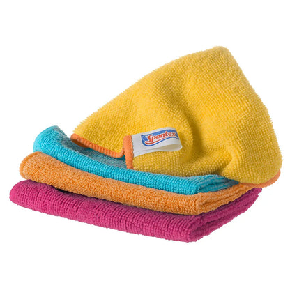 Spontex Microfibre Cloths - Pack of 4